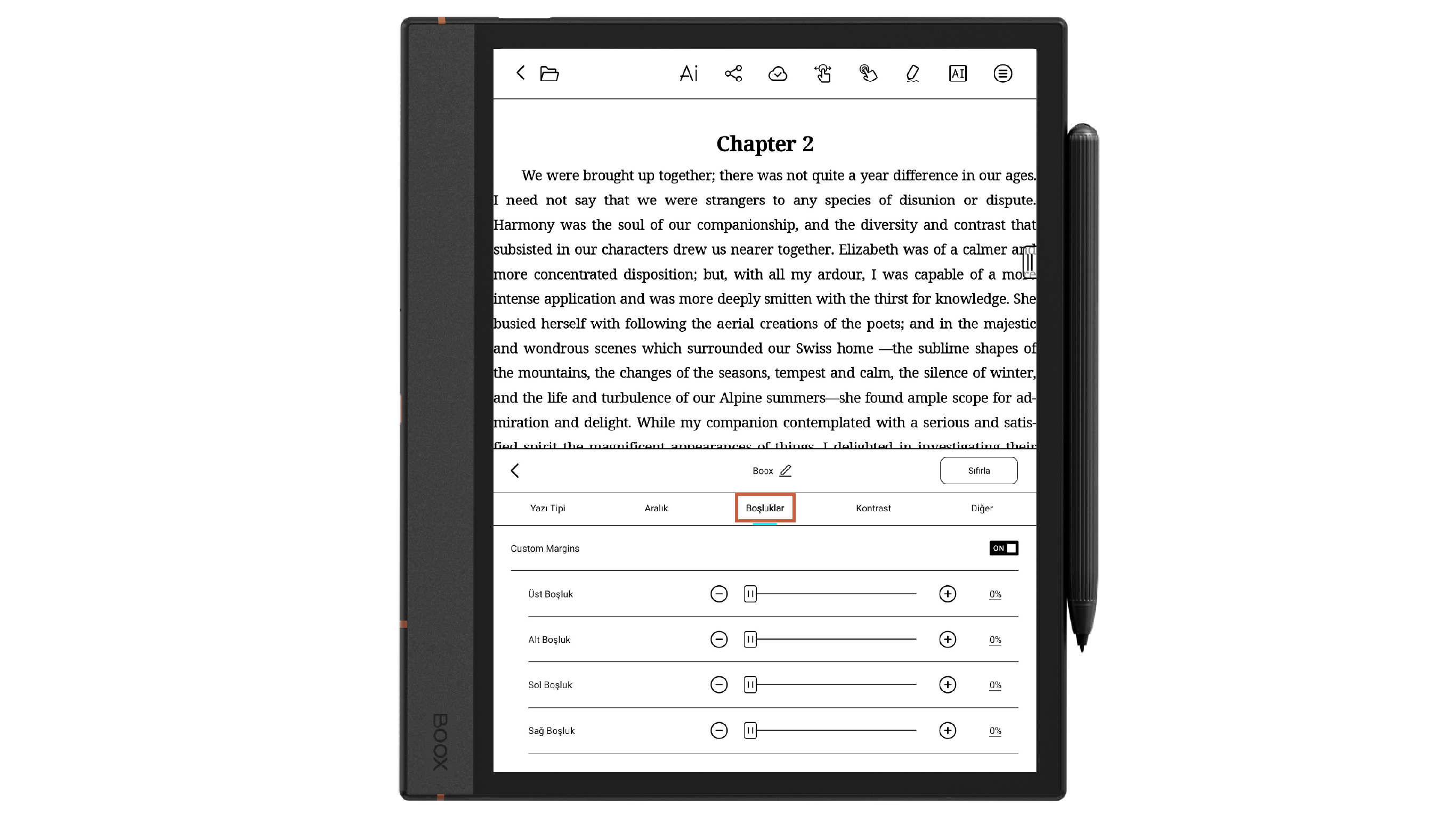 Belge Ayarları Kontrast